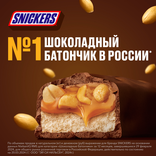 Конфеты SNICKERS Minis с арахисом, карамелью и нугой, 180г, картинка