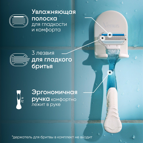 Бритва женская GILLETTE Venus Smooth, с 1 сменной кассетой, вид