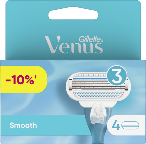 Кассеты сменные для бритья GILLETTE Venus Smooth, 4шт, картинка