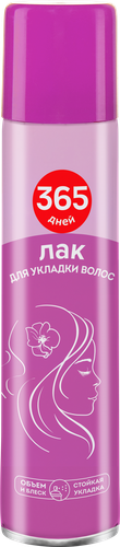 Лак для волос 365 ДНЕЙ, сверхсильная фиксация, 200мл, крупный план