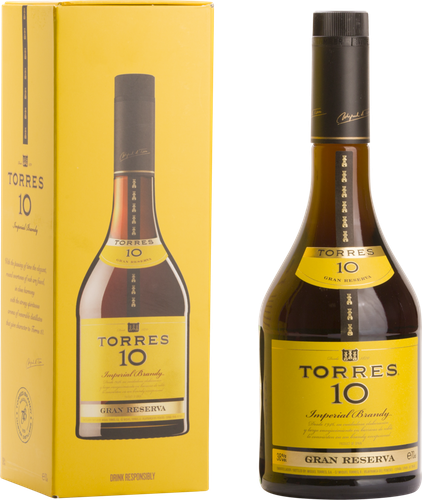 Бренди TORRES Gran Reserva 10, 38%, п/у, 0.7л, детальное фото
