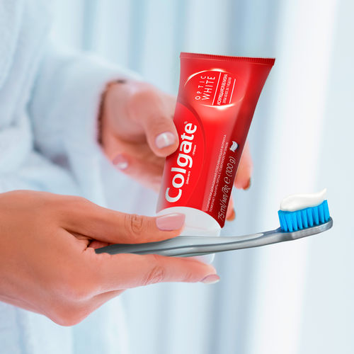 Зубная паста COLGATE Optic White Искрящаяся мята отбеливающая, 75мл, картинка
