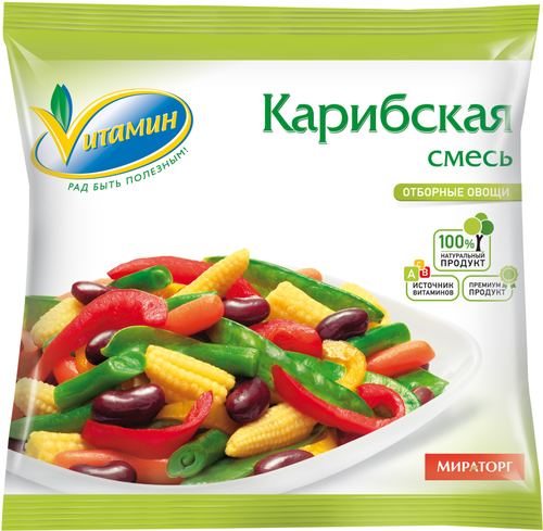 Смесь овощная МИРАТОРГ Vитамин Карибская, 400г, фото