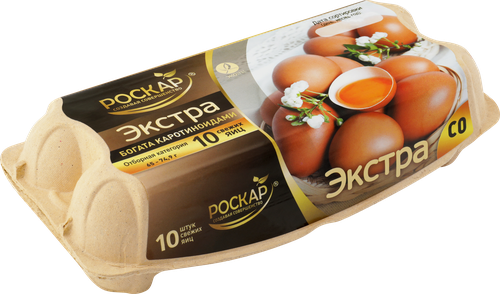 Яйцо куриное РОСКАР Экстра СО столовое, 10шт, детальное фото