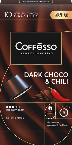 Кофе в капсулах COFFESSO Nespresso Dark choco&Chili к/уп, картинка