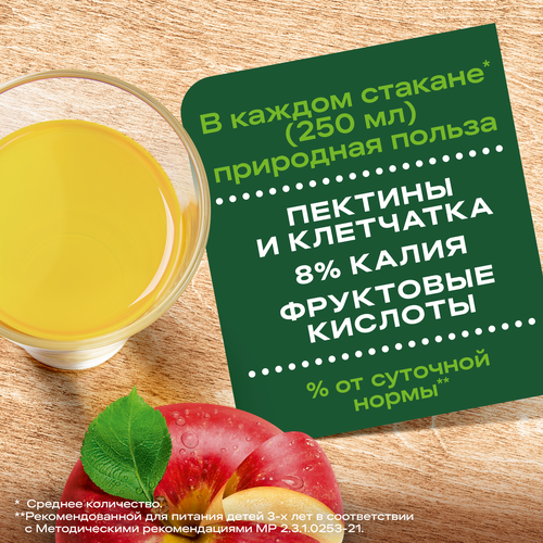 Нектар ДОБРЫЙ Деревенские яблочки, 2л, вид