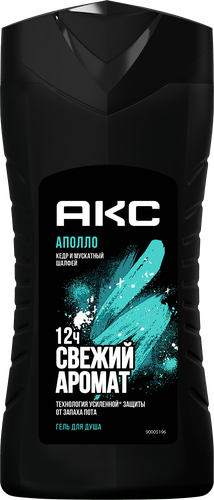 Гель для душа мужской АКС Apollo, 250мл, крупный план