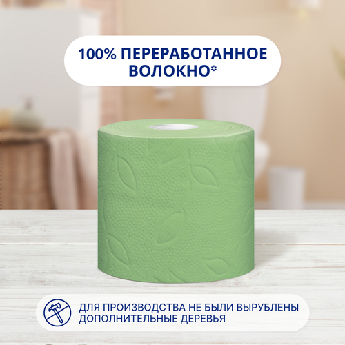 Бумага туалетная ZEWA Плюс Яблоко 2-слоя, 12шт, вид