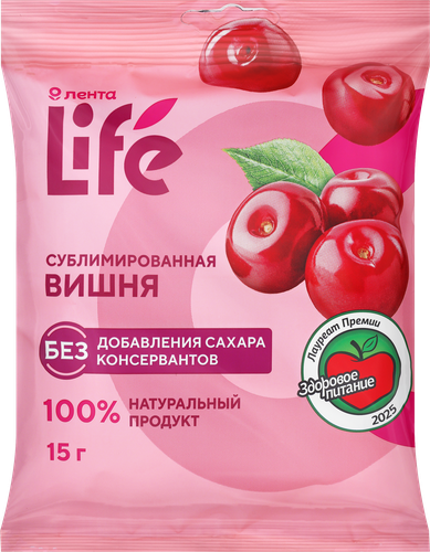 Вишня ЛЕНТА LIFE сублимированная без косточки, изображение