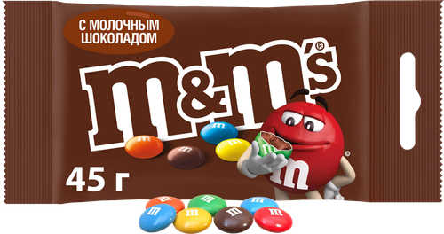 Драже M&M'S Шоколад, 45г, вид