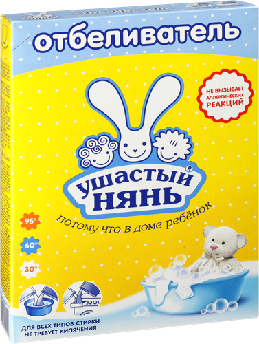 Отбеливатель порошковый для детского белья УШАСТЫЙ НЯНЬ, 500г, изображение