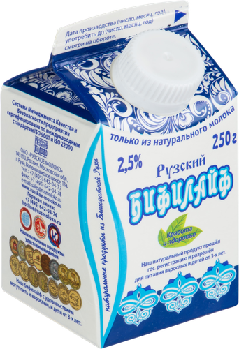Бифилайф РУЗСКИЙ Рузский 2,5%, без змж, 250г, фото
