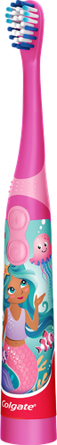 Зубная щетка детская COLGATE Mermaid StarSmile на батарейках,  супермягкая, старше 6 лет, картинка