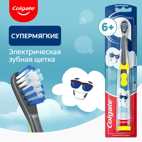 Зубная щетка детская COLGATE Mermaid StarSmile на батарейках,  супермягкая, старше 6 лет, картинка