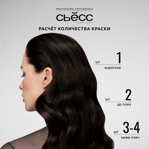 Краска для волос СЬЁСС Oleo Intense 2–10 Черно-каштановый, 115мл, крупный план
