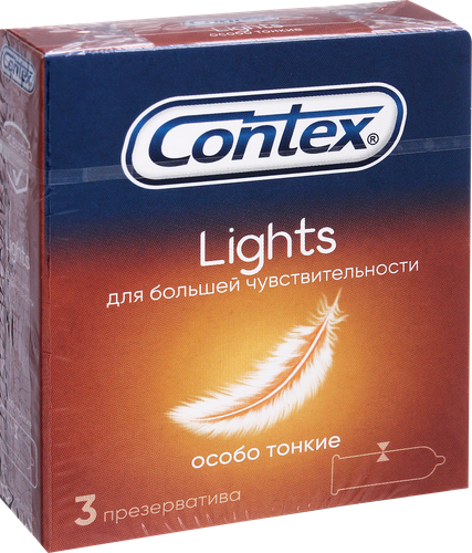 Презервативы CONTEX №3 Lights, вид