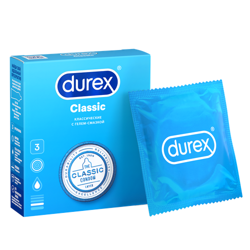 Презервативы DUREX №3 Classic, детальное фото