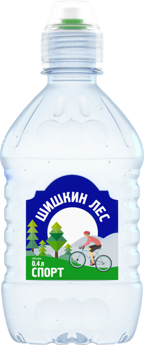 Вода питьевая ШИШКИН ЛЕС Спорт негазированная, 0.4л, вид