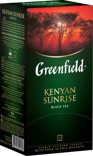 Чай черный GREENFIELD Kenyan Sunrise, 25пак, вид
