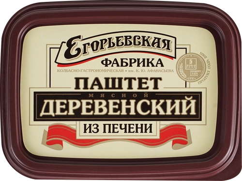 Паштет из печени КФ ЕГОРЬЕВСКАЯ Деревенский, 150г, картинка