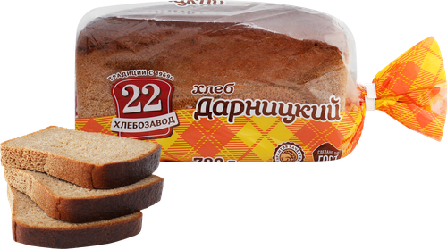 Хлеб ХЛЕБОЗАВОД №22 Дарницкий, 700г, крупный план
