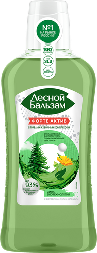 Ополаскиватель для десен ЛЕСНОЙ БАЛЬЗАМ Форте, 400мл, вид