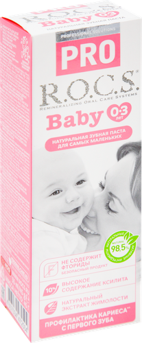 Зубная паста для детей R.O.C.S. Pro Baby Минеральная защита и нежный уход, 45г, фотография