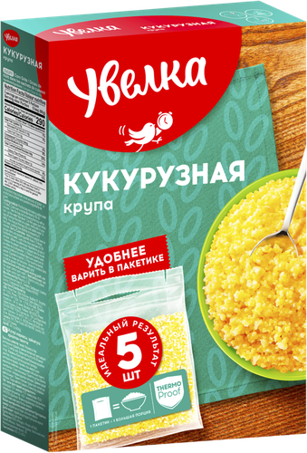 Крупа кукурузная УВЕЛКА в пакетиках, 5х80г, фото