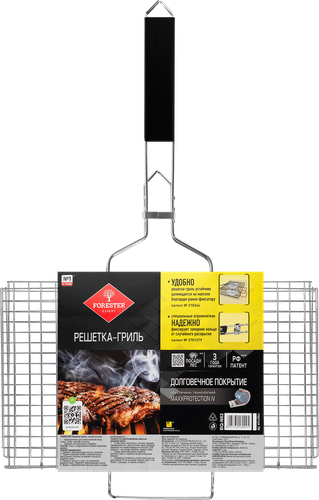 Решетка-гриль FORESTER 26x45см Арт. BQ-N02, крупный план