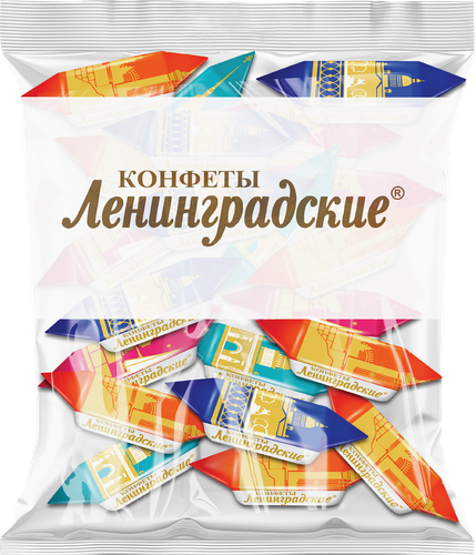 Конфеты Ф.КРУПСКОЙ Ленинградские, весовые, крупный план