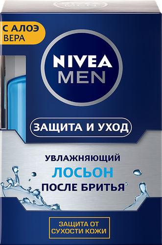 Лосьон после бритья NIVEA Men Защита и уход с алоэ вера, увлажняющий, 100мл, вид
