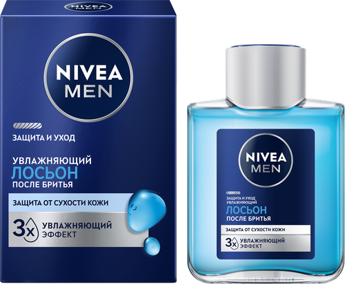 Лосьон после бритья NIVEA Men Защита и уход с алоэ вера, увлажняющий, 100мл, фото