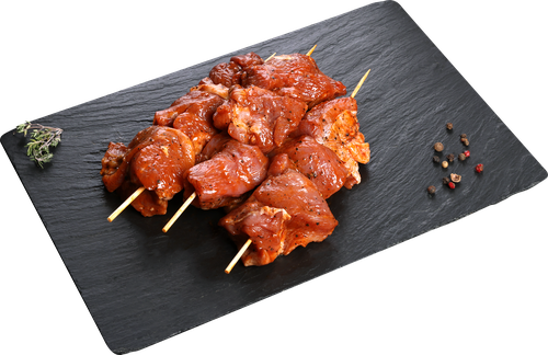 Шашлык из мяса бедра индейки в маринаде Трюфель ЛЕНТА FRESH, весовой, вид