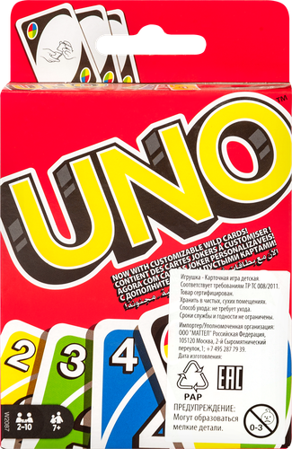 Игра карточная UNO Арт. W2085/W2087, фотография
