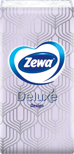 Платочки бумажные носовые ZEWA Deluxe Design 3-слоя, картинка