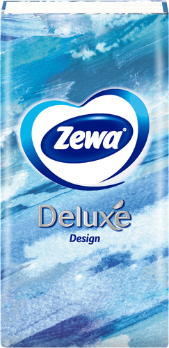 Платочки бумажные носовые ZEWA Deluxe Design 3-слоя, изображение
