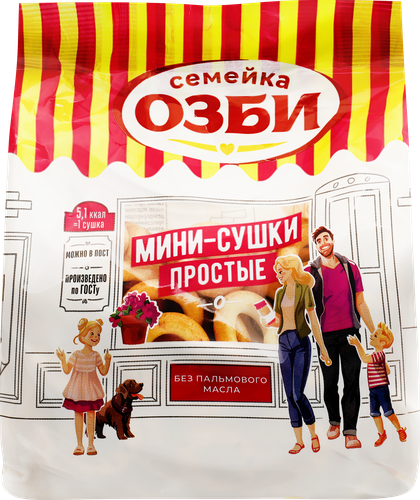 Мини-сушки СЕМЕЙКА ОЗБИ Простые, 150г, фотография