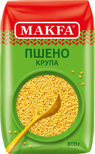 Пшено MAKFA шлифованное высший сорт, 800г, картинка