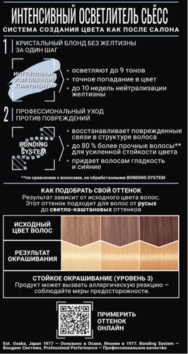 Осветлитель для волос СЬЁСС 13.0 Ультраосветлитель, 115мл, крупный план