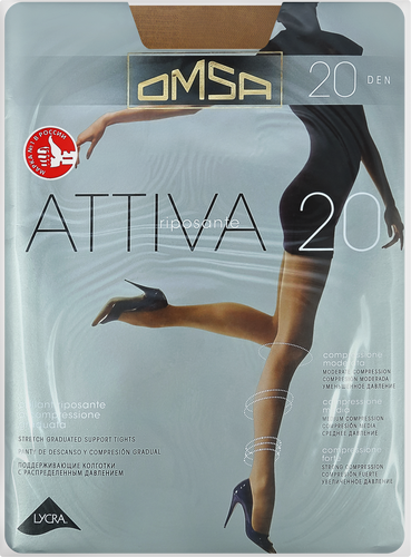 Колготки женские OMSA Attiva 20 den daino 5, крупный план