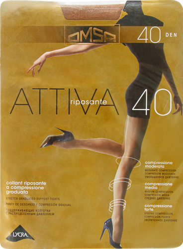 Колготки женские OMSA Attiva 40 den daino 4, картинка