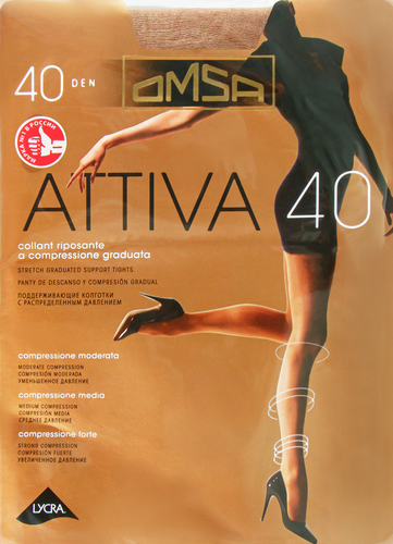 Колготки женские OMSA Attiva 40 den daino 5, картинка