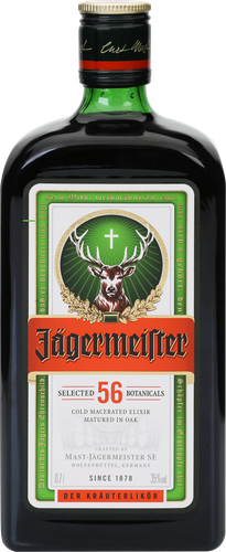 Ликер JAGERMEISTER десертный, 35%, 0.7л, вид