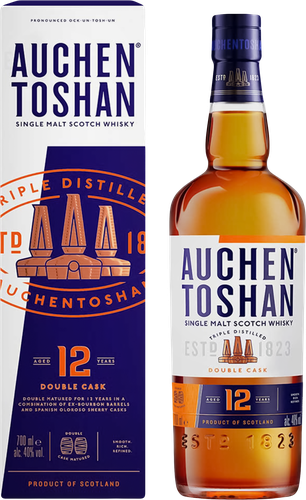 Виски AUCHENTOSHAN Шотландский односолодовый 12 лет 40%, п/у, 0.7л, вид