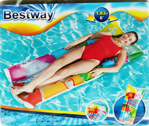 Матрас надувной для плавания BESTWAY Модный 183х69см, с ремкомплектом, Арт. 44033, вид