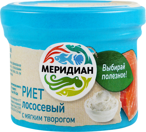 Риет МЕРИДИАН из лосося с мягким творогом, 100г, фото