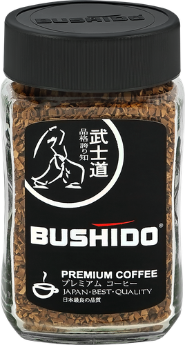 Кофе растворимый BUSHIDO Black Katana сублимированный, ст/б, 100г, фото