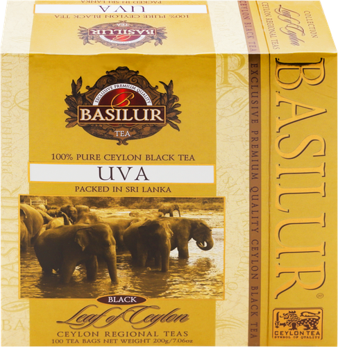 Чай черный BASILUR Uva Цейлонский байховый, 100пак, изображение