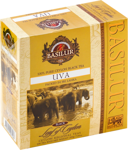 Чай черный BASILUR Uva Цейлонский байховый, 100пак, изображение