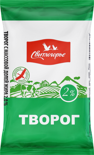 Творог СВИТЛОГОРЬЕ Столовый 2%, без змж, 180г, картинка